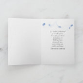 ホワイトオープンドアとガーデン悔やみや弔慰 カード (内部)