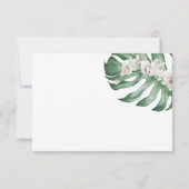 ホワイトオーランズトロピカルウェディングRSVP with Entrees 出欠カード (裏面)