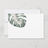 ホワイトオーランズトロピカルウェディングRSVP with Entrees 出欠カード (裏面)