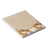 ホワイトオ素朴レンジパンプキンメモ帳 ノートパッド (アングル)