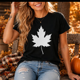 ホワイトカエデの葉 Unisex | 秋 紅葉 Tシャツ
