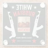 ホワイトカクテルロシアの ガラスコースター (裏面)