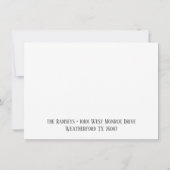 ホワイトカスタムすべての行事エレガントおめでとうフラット カード (裏面)