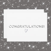 ホワイトカスタムすべての行事エレガントおめでとうフラット カード