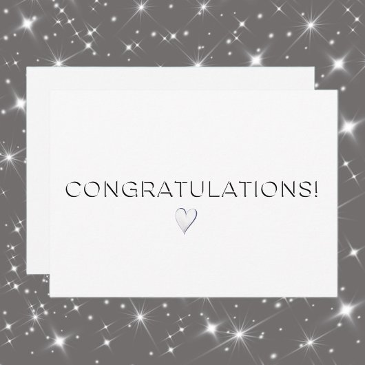 ホワイトカスタムすべての行事エレガントおめでとうフラット カード