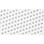 ホワイトカスタムトレードショーレストランビジネスロゴ テーブルクロス (正面(横))