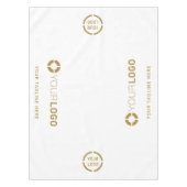 ホワイトカスタム会社ロゴのプロモーション表示 テーブルクロス (正面)