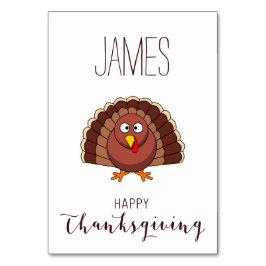 ホワイトカスタム座席表感謝祭トルコ テーブルナンバー