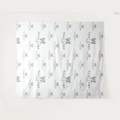 ホワイトカスタム・ビジネス・ロゴの背景の展示会 タペストリー (正面(横))