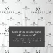 ホワイトカスタム・ビジネス・ロゴの背景の展示会 タペストリー