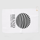 ホワイトカスタム・ビジネス・ロゴ企業の会社 ゴルフタオル (横)