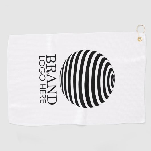 ホワイトカスタム・ビジネス・ロゴ企業の会社 ゴルフタオル (横)