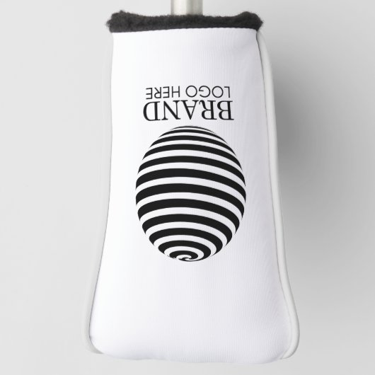 ホワイトカスタム・ビジネス・ロゴ企業の会社 ゴルフヘッドカバー (回転90)