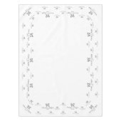 ホワイトカスタム・ビジネス・ロゴ・トレードショーの表示テーブル テーブルクロス (正面)