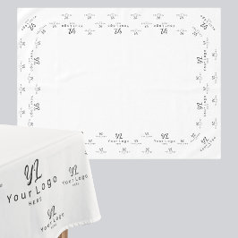 ホワイトカスタム・ビジネス・ロゴ・トレードショーの表示テーブル テーブルクロス