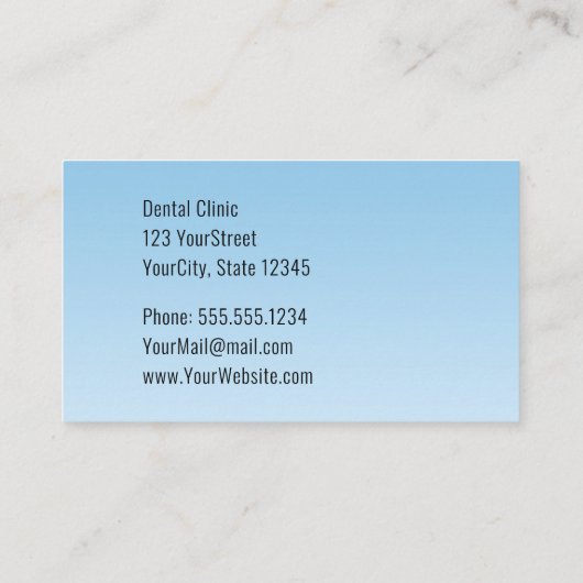 ホワイトカドゥセウス歯科鏡歯ブラシメディカル 名刺 (裏面)