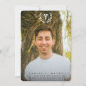 ホワイトカドゥセウスMD医学博士の卒業 案内状 (正面)