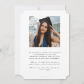 ホワイトカドゥセウスMD医学博士の卒業 案内状 (裏面)