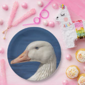 ホワイトカナダガチョウ ペーパープレート (パーティー)