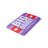 ホワイトカナダメープルと白い文字をカラー バスマット (アングル)