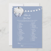 ホワイトカボチャあなたの財布シャワーゲームに何が 招待状 (正面)