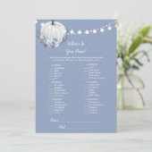 ホワイトカボチャあなたの財布シャワーゲームに何が 招待状 (スタンド正面)