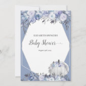 ホワイトカボチャあなたの財布シャワーゲームに何が 招待状 (裏面)