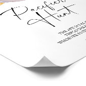 ホワイトカボチャおしゃぶり狩りベビーシャワーゲーム ポスター (角)