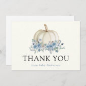 ホワイトカボチャとブルーフローラありがとう (正面/裏面)