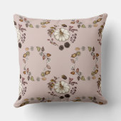 ホワイトカボチャと紅葉 クッション (裏面)