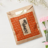 ホワイトカボチャのハロウィンパターン フェイバーバッグ (封をした状態)