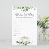 ホワイトカボチャの緑のフローラがベビーを願う (スタンド正面)