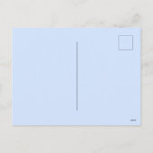 ホワイトカボチャフローラ水彩パーソナライズされた シーズンポストカード (裏面)