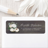 ホワイトカボチャフローラ花瓶素朴秋 ラベル (インサイチュ)