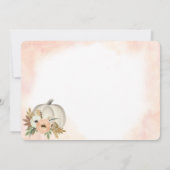 ホワイトカボチャフローラ誕生のお知らせ(写真あり) 招待状 (裏面)