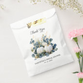ホワイトカボチャブライダルシャワーサンキュー フェイバーバッグ (封をした状態)