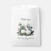 ホワイトカボチャブライダルシャワーサンキュー フェイバーバッグ (正面)