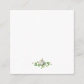 ホワイトカボチャヴィンテージファームハウスベビーシャワーブックス エンクロージャーカード (裏面)