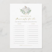 ホワイトカボチャ何歳の親のゲームカード エンクロージャーカード (正面)