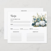 ホワイトカボチャ及びユーカリブライダルシャワーレシピ (正面/裏面)