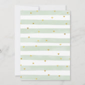 ホワイトカボチャ婚約グリーンリーフローラパーティー 招待状 (裏面)