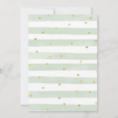 ホワイトカボチャ引っ越し祝いパーティーグリーンリーフローラパーティー 招待状 (裏面)