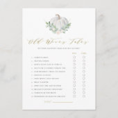 ホワイトカボチャ旧妻の物語予測ゲームカード エンクロージャーカード (正面)