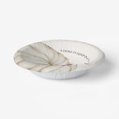 ホワイトカボチャ男女兼用の赤ちゃんシャワー ペーパーボウル (傾斜あり)