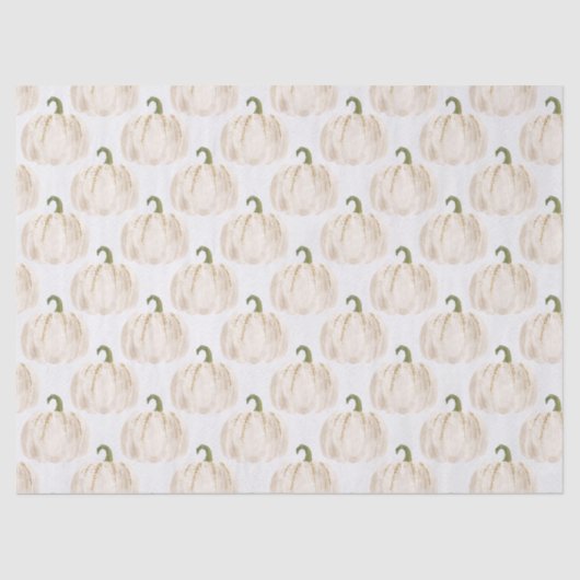 ホワイトカボチャ秋のデコパージュ 薄葉紙 (正面)