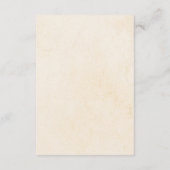 ホワイトカボチャ秋ハーベスト結婚ズ エンクロージャーカード (裏面)