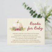 ホワイトカボチャ秋フローラブックベビーインサート エンクロージャーカード (スタンド正面)