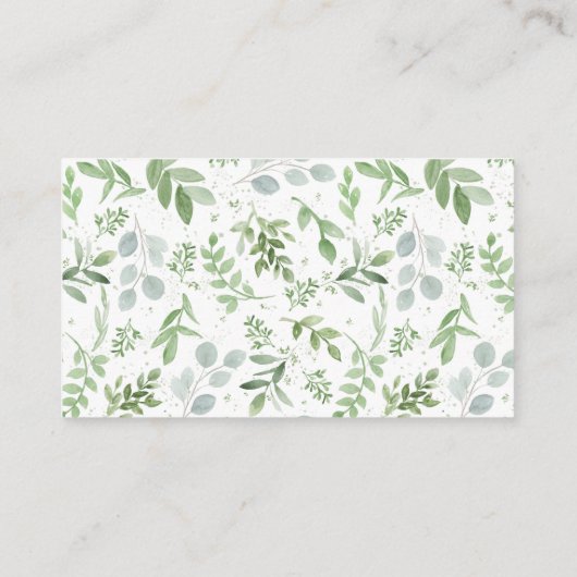 ホワイトカボチャ秋ベビシャワーディスプレイシャワー エンクロージャーカード (裏面)