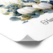 ホワイトカボチャ秋リングや輪狩りブライダルシャワーゲーム ポスター (角)