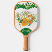 ホワイトカボチャ紅葉グリーンフォージボタニカル ピックルボールラケット (裏面)